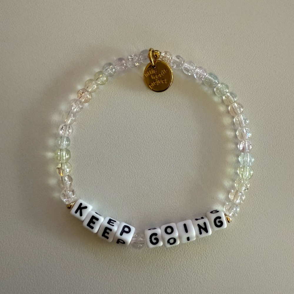 'Keep Going' bracelet by little words project, size S/M